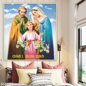 Tranh công giáo - gạch tranh 3d gia đình thánh giáo