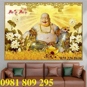 Phật di lặc - gạch tranh 3d ốp tường HG657