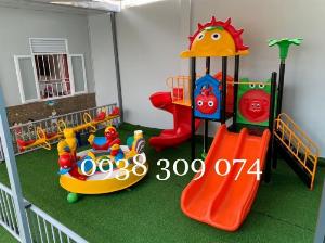 Cầu trượt liên hoàn nhập khẩu cao cấp, rẻ, bền, đẹp