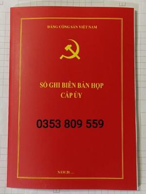 Sổ ghi biên bản họp cấp ủy