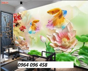 Tranh phong thủy 3d - tranh gạch 3d phong thủy - NB54