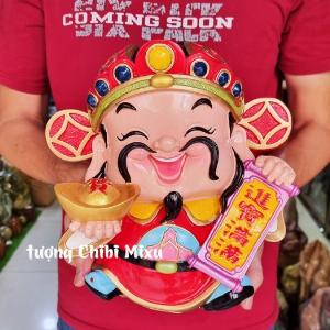 Chuyên sỉ lẻ tượng Thần Tài size to 22.5cm đặc ruột bóng đẹp