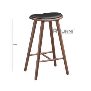 Ghế bar chân ghỗ đẹp kiểu dáng hiện đại NAPOLI