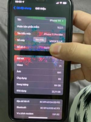 Cần bán ip 11 pro max 64gb màu đen