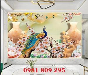 Tranh gạch chim công ốp tường HP094746