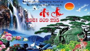 Gạch tranh đặt theo yêu cầu - tranh phong cảnh