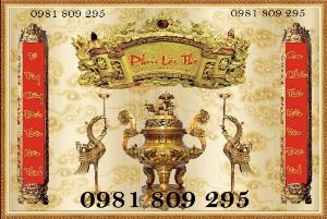 Gạch tranh ốp phòng thờ câu đối GG8866