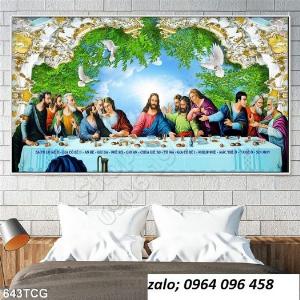 Tranh 3d thiên chúa - tranh gạch 3d ốp tường - GDS3