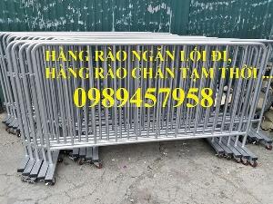 Hàng rào di động sơn phản quang, hàng rào di động inox 304 giá tốt