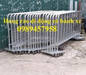 Hàng rào di động sơn phản quang, hàng rào di động inox 304 giá tốt