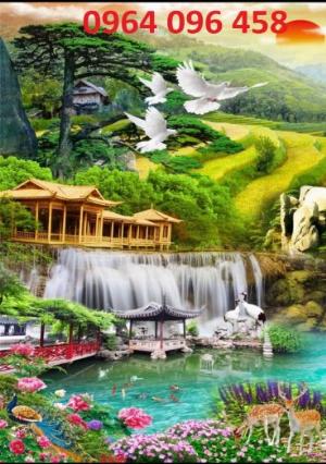 Tranh gạch 3d phong thủy phòng khách - BVC43