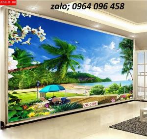 Tranh 3d cảnh biển - tranh gạch 3d cảnh biển - 543XP