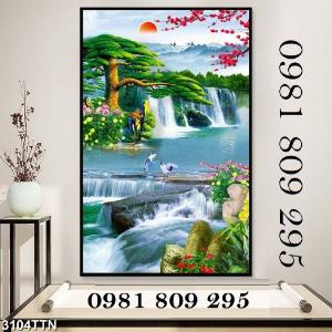 Tranh gạch ốp tường 3d khổ đứng HG086