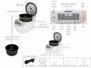 Nồi cơm điện Panasonic 1.8 lít SR-CP188NRA