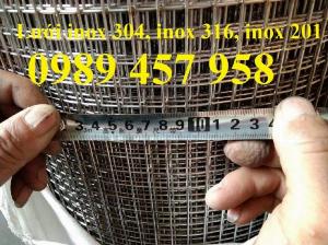 Sản xuất Lưới đan inox 0,5ly, 1ly, inox304 dây 1,2ly 10*10, 15*15, 20*20