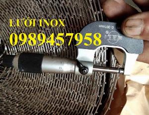 Sản xuất Lưới đan inox 0,5ly, 1ly, 1,2ly ô 10*10, 15*15, 20*20