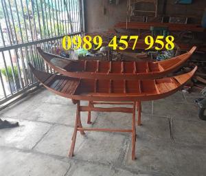 Bán Thuyền gỗ chèo tay 3m, Thuyền gỗ 4m, Thuyền gỗ trang trí, Thuyền gỗ chụp ảnh