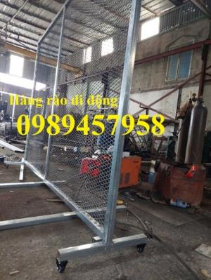 Hàng rào di động inox304, hàng rào di động sơn phản quang có sẵn