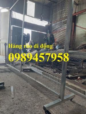 Rào chắn giao thông, hàng rào chắn tạm thời, Hàng rào chắn có bánh xe