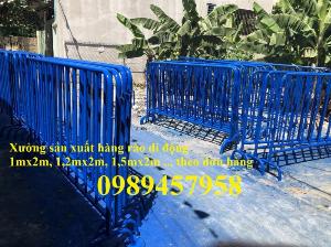 Gia công Hàng rào an ninh, hàng rào chắn tạm thời 1mx2m, 1,2mx2m, 1,5mx2,5m mới 100%