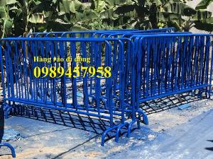 Gia công Khung hàng rào di động gắn bánh xe 1mx2m, 1,2mx2m, 1,5mx 2m