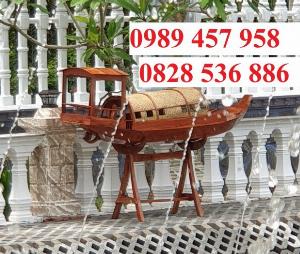 Thuyền trang trí hoa, Thuyền gỗ trang trí tết, Thuyền gỗ chèo tay, Thuyền gỗ 3m