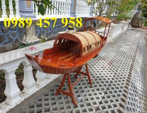 Thuyền trang trí hoa, Thuyền gỗ trang trí tết, Thuyền gỗ chèo tay, Thuyền gỗ 3m