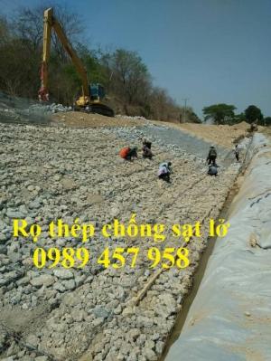 Bán Rọ đá hộc, Thảm đá chống sạt lở, Rọ đá mạ kẽm 2x1x0,5 và Rọ thép 2x1x1 luôn sẵn