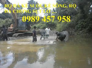 Bán Rọ đá hộc, Thảm đá chống sạt lở, Rọ đá mạ kẽm 2x1x0,5 và Rọ thép 2x1x1 luôn sẵn