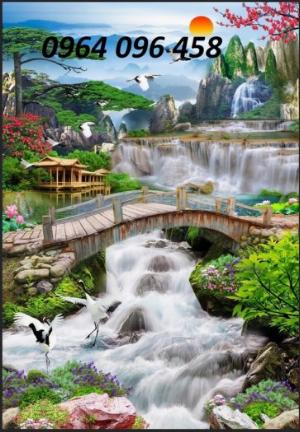 Tranh 3d phong thủy hợp tuổi hợi - gạch tranh 3d - DDD32