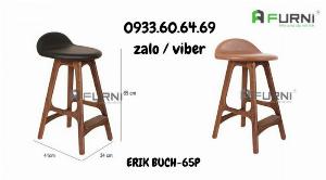 Ghế đảo bếp đẹp nệm bọc da simili cao cấp ERIK BUCH-65P