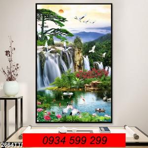 Tranh gạch 3D ốp tường nhà - tranh gạch men 3D phong cảnh