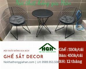 Bàn ghế sắt cafe SH08 Tp.HCM Hồng Gia Hân