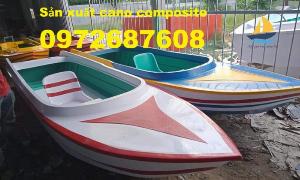 Xuồng, ghe composite cắt mũi - cắt lãi 1,2 người đi bỏ lưới vương