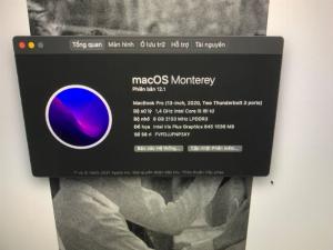 MacBook Pro 2020 i5 256gb phím Nhật còn phiếu bảo hành 9 tháng tại shop