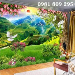 Bức tranh ốp tường thác nước H-864