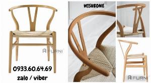 Ghế bàn ăn gỗ tự nhiên đẹp hiện đại nhập khẩu WISHBONE