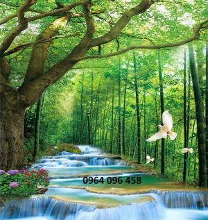 Tranh 3d sơn thủy hữu tình tranh gạch 3d - 876CP