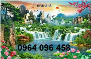 Tranh 3d sơn thủy hữu tình tranh gạch 3d - 876CP