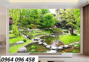 Tranh 3d cảnh đồng quê - tranh gạch 3d - PYTR4