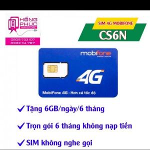 Sim 4G Mobifone CS6N 6G/Ngày