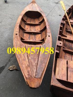 Đóng thuyền gỗ trang trí, Thuyền gỗ 2m, Thuyền 2,5m trang trí
