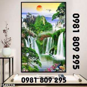 Tranh gạch 3d phong thủy mệnh hỏa fghfh55