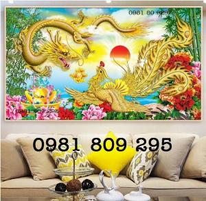 Tranh rồng phụng - gạch tranh rồng phụng FGRT565