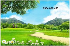 Tranh gạch 3d phong cảnh đồng quê - I09