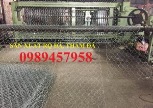 Cung cấp Rọ đá bọc nhựa 2*1*1, Rọ đá gia cố nền đất dốc, Rọ đá chống sụt lở