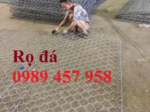 Sản xuất Rọ đá gia cố đường, Rọ thép gia cố nền đất dốc, bờ tường, Rọ đá hộc