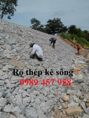 Chuyên sản xuất rọ đá mạ kẽm, thảm đá, rồng đá mạ kẽm kè đường, Rọ thép kè sông