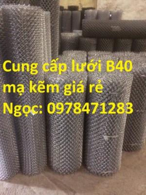 Lưới B40 mạ kẽm, lưới thép B40 bọc nhựa,, lưới hàng rào B40 hàng chất lượng cao có sẵn.