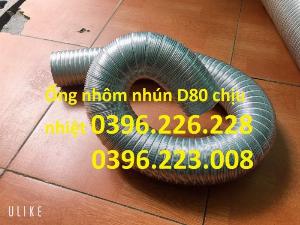 Cung cấp ống nhôm nhún ,ống tròn nhôm D150 chịu nhiệt dùng cho hệ thống hút khí nóng